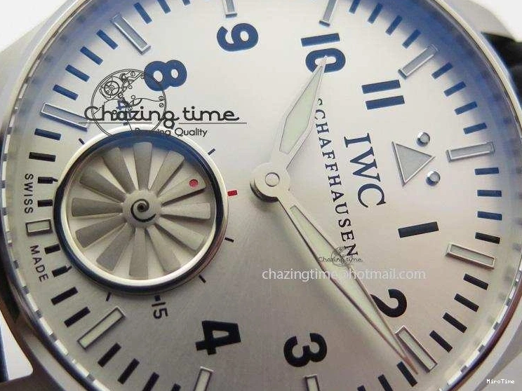 MIROTIME 0115 Big Pilot “Markus Buhler” IW5003 Turbine V6F Best Edition Silver Dial On Leather Strap A Reliable 7315